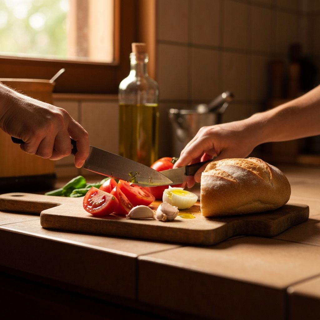 Ruke koje pripremaju doručak